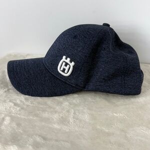 Husqvarna Hat Embroidered Logo Snap Back Blue Baseball Cap